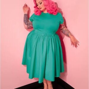 💛SOLD💛NWT Vixen Aqua Avon Swing Dress: L ‎